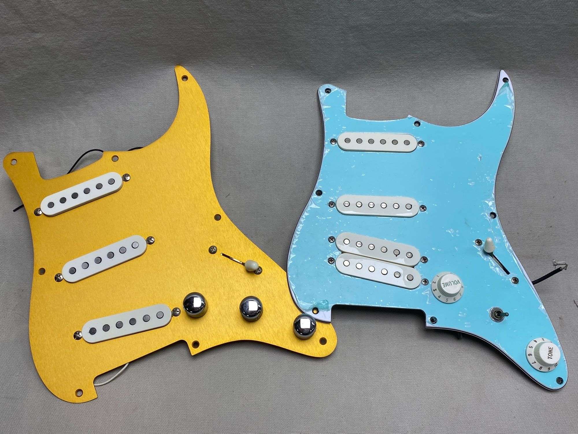 Appraisal: loaded strat pickguards untested loaded strat pickguards untested All guitars