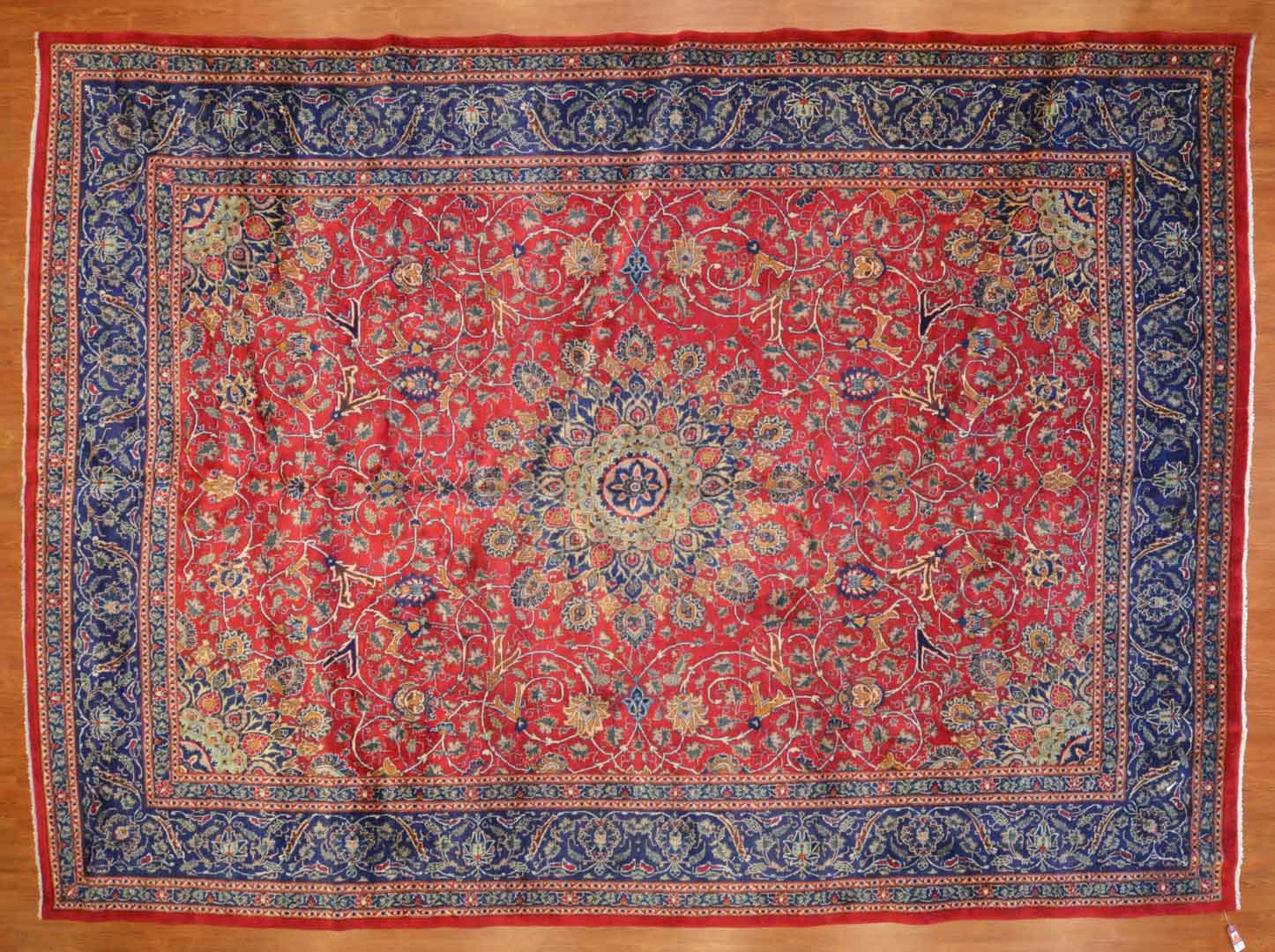 Appraisal: Persian Meshed carpet approx x Iran modern Condition Some wear