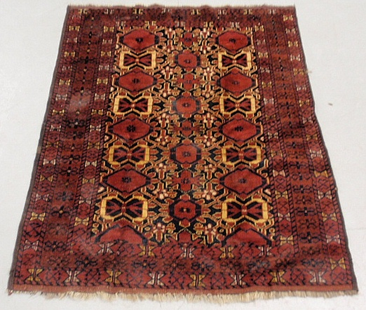 Appraisal: - Oriental Bidjar pattern oriental center hall carpet with red