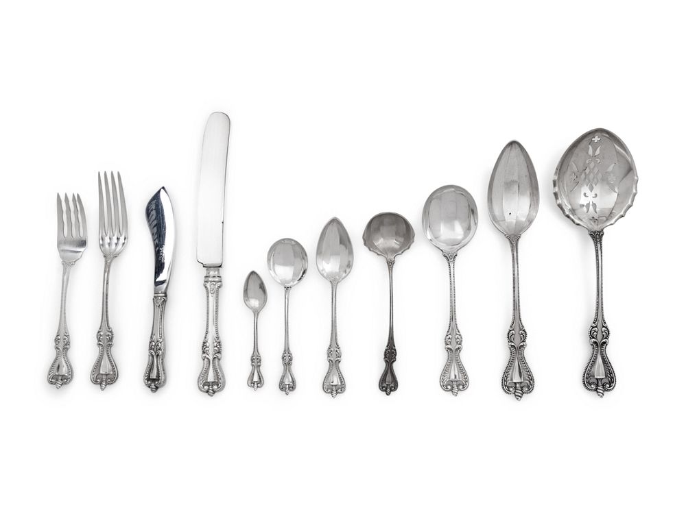 Appraisal: An American Silver Flatware Service An American Silver Flatware Service