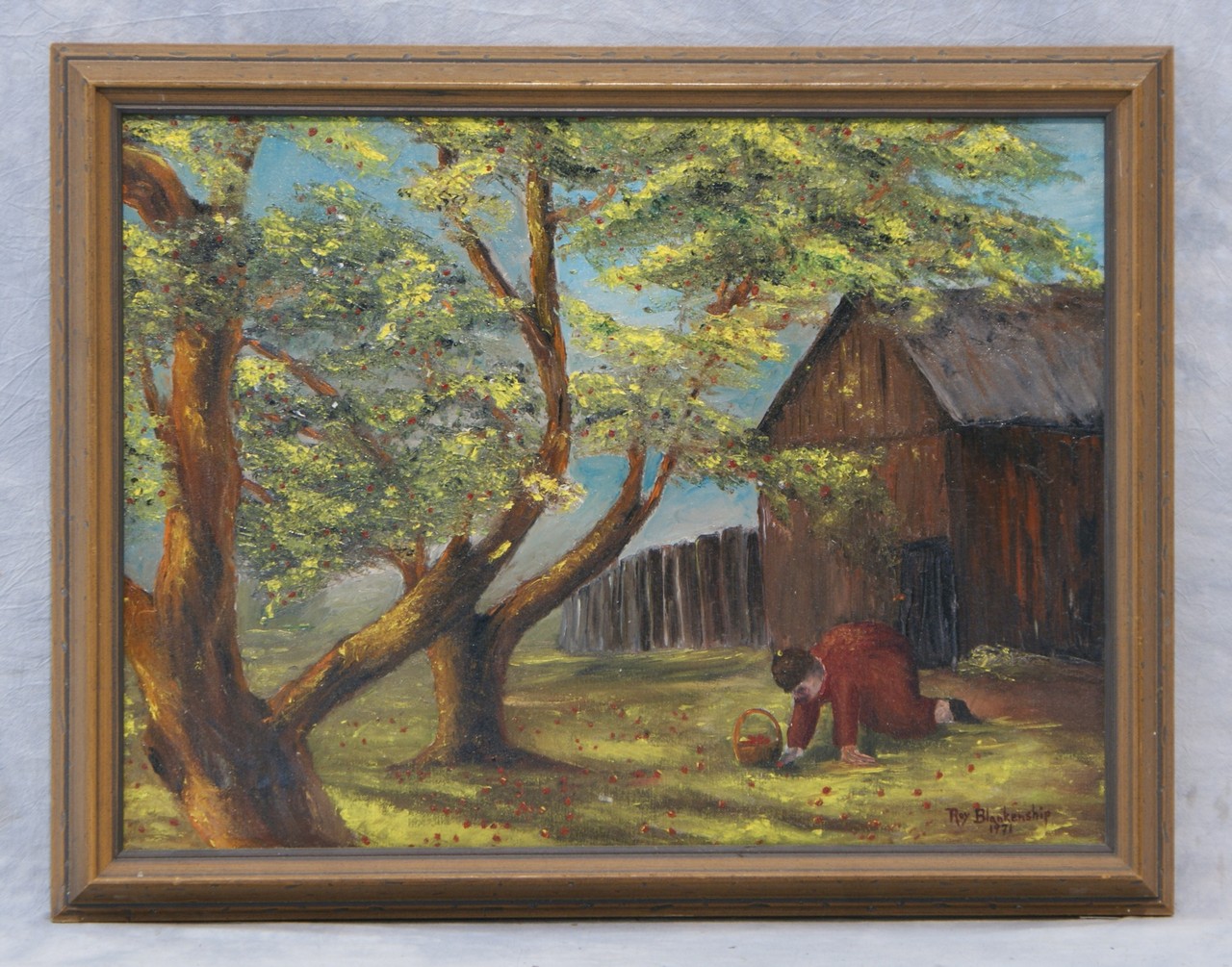 Appraisal: Roy Blankenship American DE th c o c Apple picker