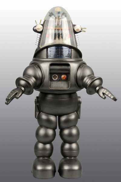 Appraisal: Hard Plastic Prototype for Robby Robot Toy Description Contemporary Battery-operated