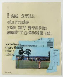 Appraisal: Collage by David Kramer David Kramer American b I Am