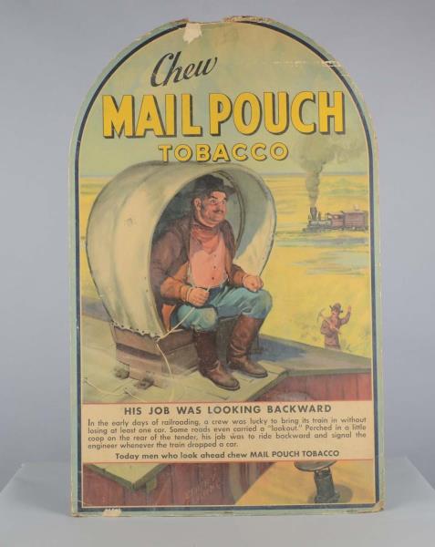 Appraisal: Mail Pouch Tobacco Emery Clarke Cardboard Sign This lithograph illustration