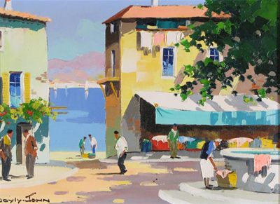 Appraisal: Cecil D'Oyly John - The Bay Cap Ferrat Villefranche South