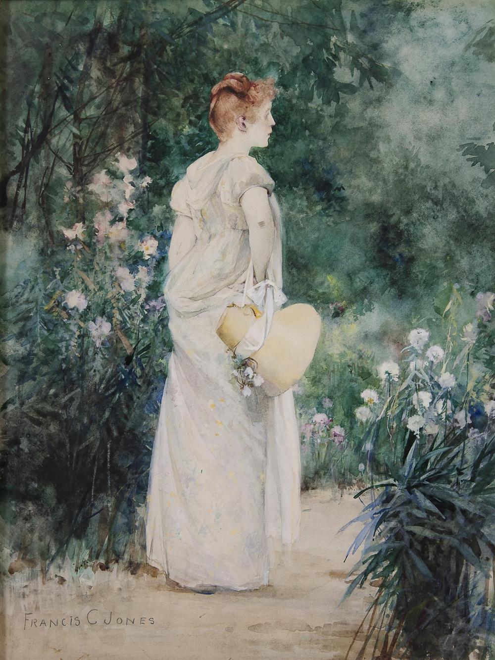 Appraisal: FRANCIS COATES JONES American - Woman in a Garden c