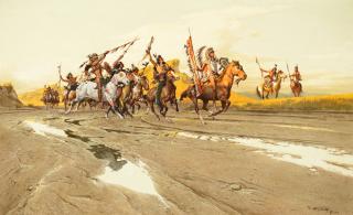 Appraisal: Frank McCarthy - Return from the Raid oil on board