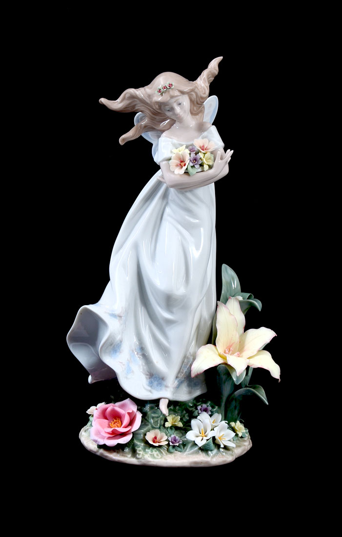 Appraisal: LLADRO MYSTICAL GARDEN FAIRY PORCELAIN FIGURINE Spanish name ''Jardin de