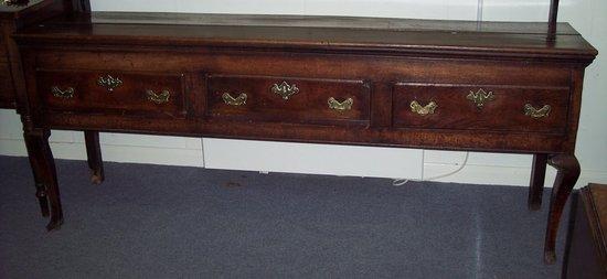 Appraisal: A mid th Century oak and elm dresser base with