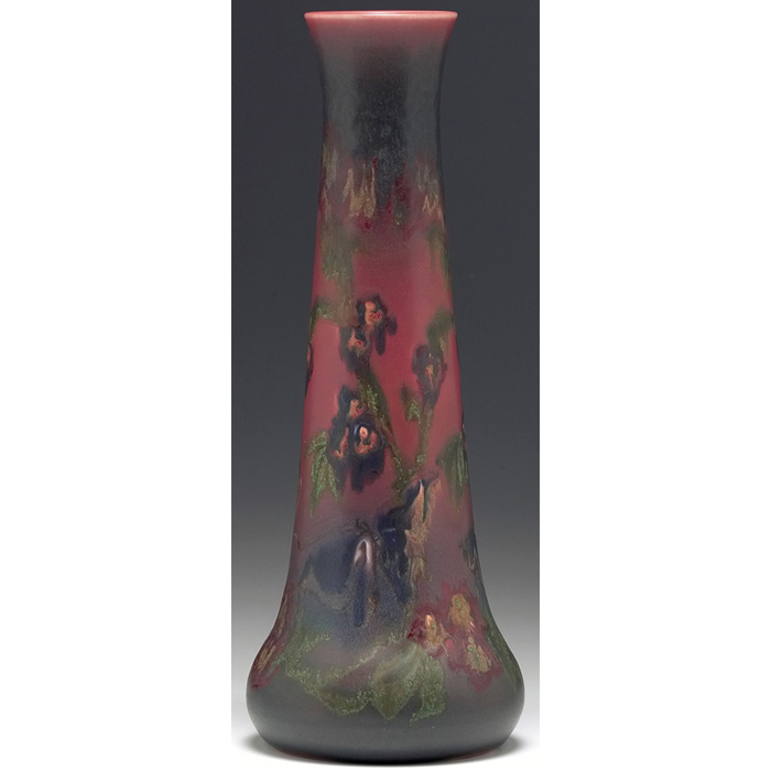 Appraisal: Rookwood vase tall form in a matt glaze with a