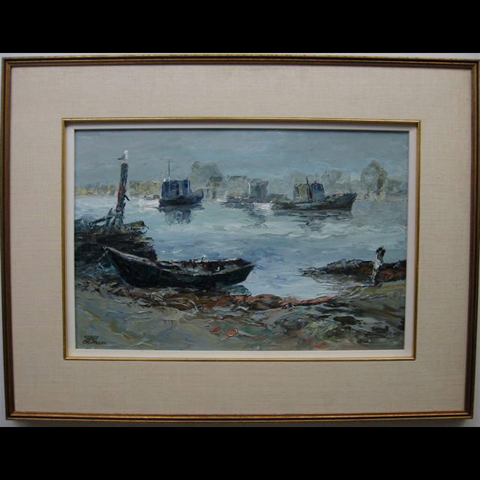 Appraisal: HARBOUR VIEW ROBERT JAMES CALLAGHAN TH CENTURY CANADIAN OIL ON