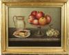 Appraisal: OOC - Still Life with compote of apples bowl of