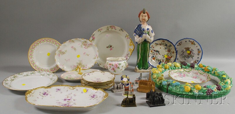 Appraisal: Eighteen Pieces of Assorted Decorated Ceramics and Eight Resin European