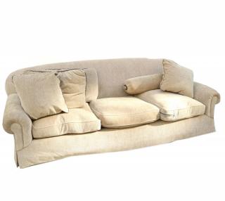 Appraisal: Large Upholstered Sofa Large upholstered sofa W x D x