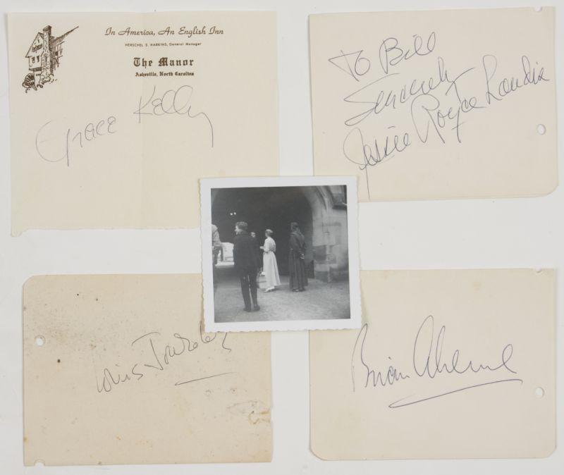 Appraisal: Grace Kelly's The Swan Cast Autographs consisting of Kelly's full