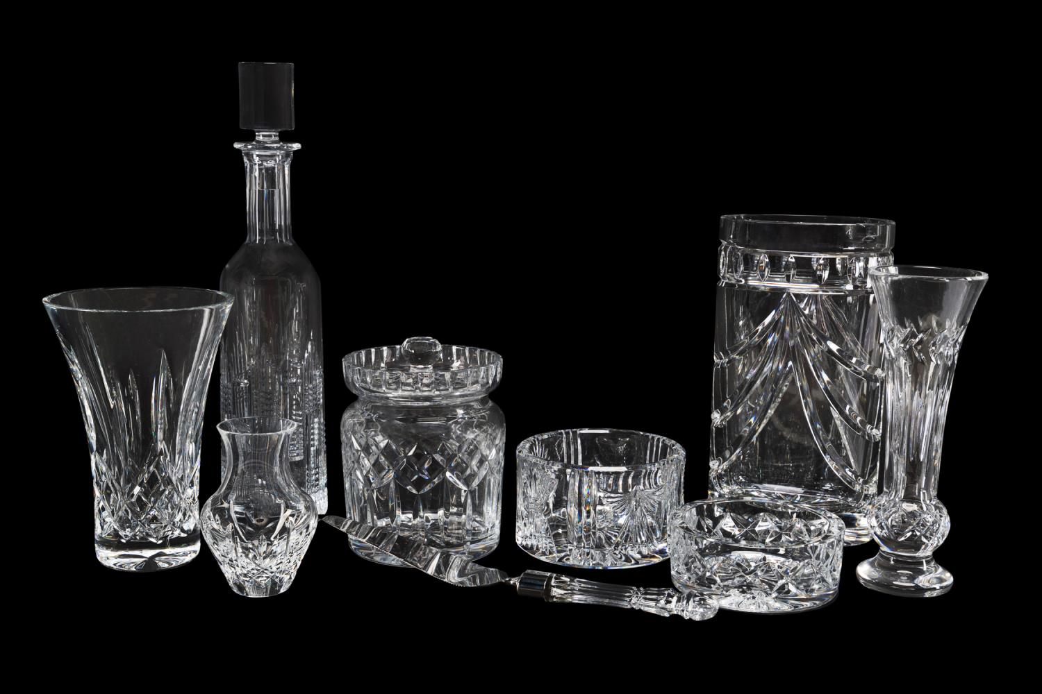 Appraisal: PC SELECTION OF WATERFORD CRYSTAL TABLEWARE Nine piece selection of