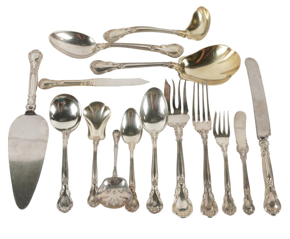 Appraisal: GORHAM CHANTILLY STERLING FLATWARE SERVICEwith maker's marks further marked Sterling