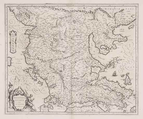 Appraisal: Blaeu Willem Macedonia Epirus et Achaia map showing south east