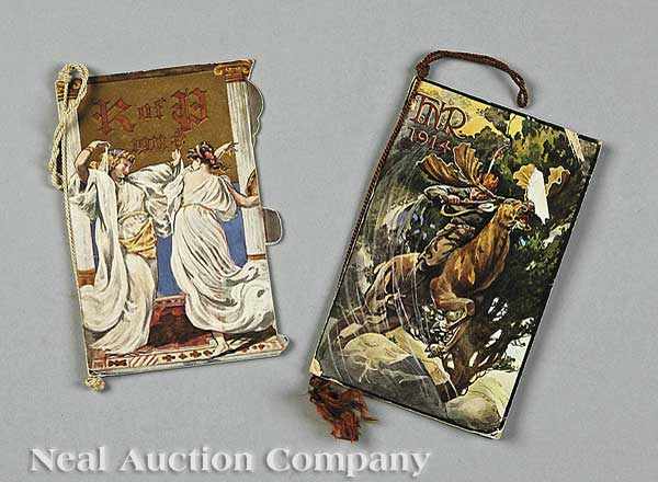 Appraisal: Mardi Gras two dance cards including Twelfth Night Revelers and