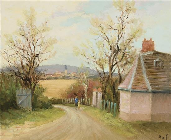 Appraisal: MARCEL DYF French - Les Mousseaux oil on canvas signed