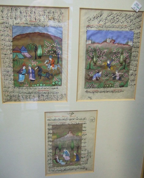 Appraisal: A set of six Indian watercolours framed as two depicting