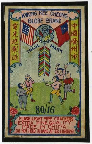 Appraisal: Globe -Pack Firecracker Label Class Manufactured by Kwong Kee Cheong