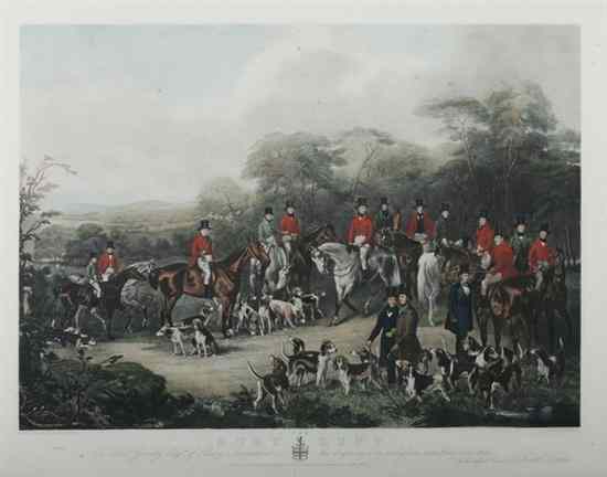 Appraisal: AFTER C AGAR British th century BURY HUNT Color engraving