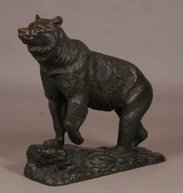 Appraisal: Isidore Jules Bonheur French - bronze grizzly bear fine patina