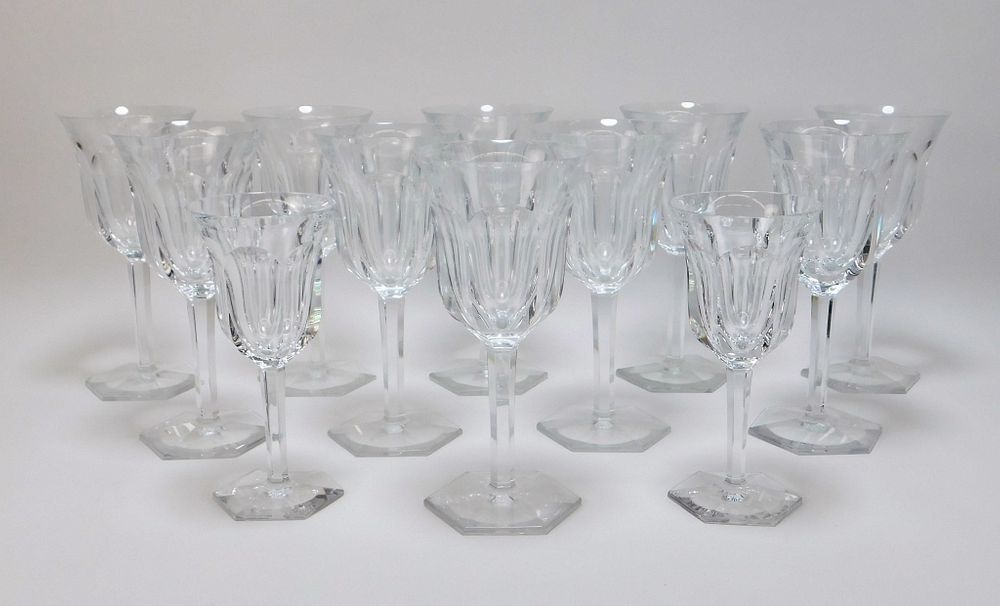 Appraisal: PC Baccarat France Malmaison Wine Glasses France th Century Includes