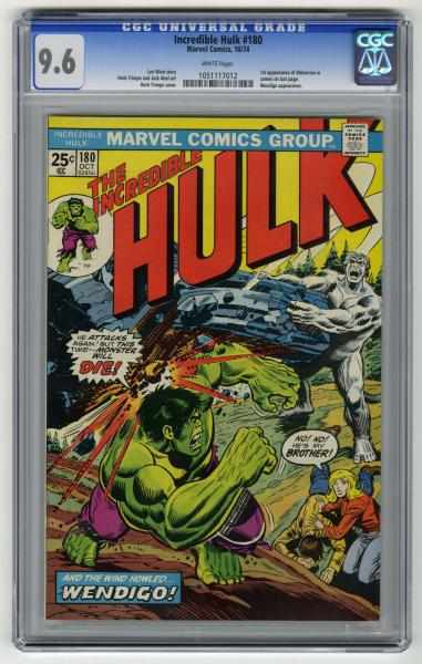 Appraisal: Incredible Hulk CGC Marvel Comics Len Wein story with Herb