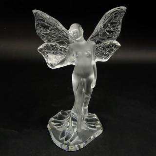 Appraisal: Lalique Crystal Chrysalide Fairy Figurine Lalique Crystal Chrysalide Fairy Figurine