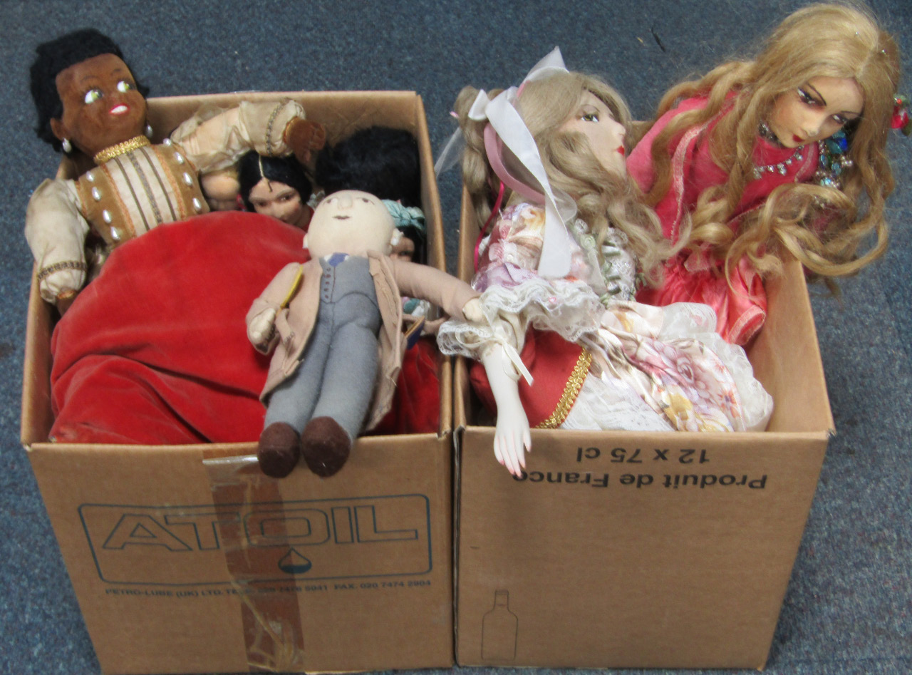 Appraisal: Rag dolls including Farnell and Norah Wellings a quantity