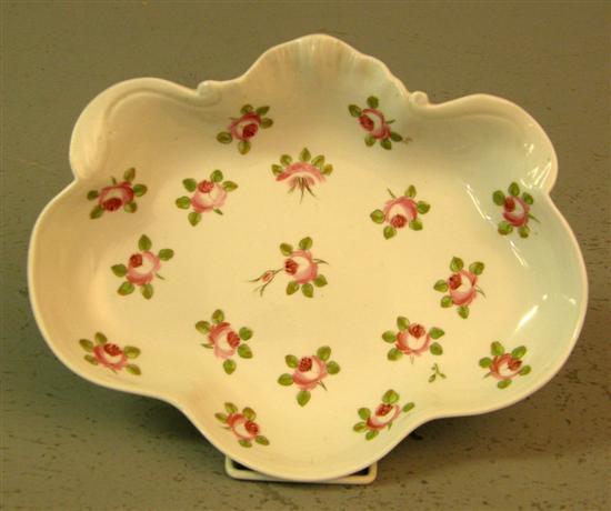 Appraisal: Chamberlains Worcester shaped bowl decorated with roses puce mark on