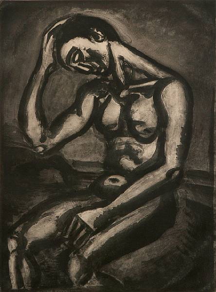 Appraisal: Georges Rouault French - Solitaire en Cette Vie D'Emb ches