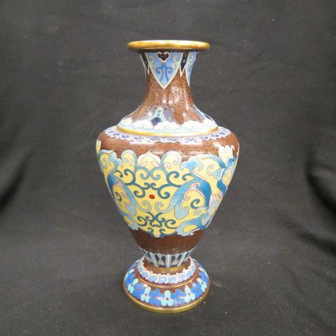 Appraisal: Chinese Cloisonne Vase dragon decor excellent