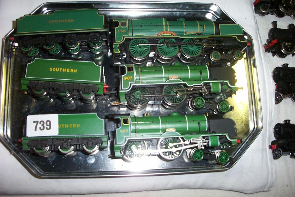 Appraisal: A collection of three Hornby and Bachmann gauge Southern engines