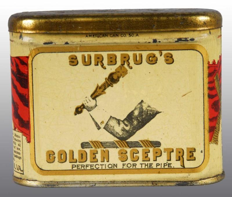 Appraisal: Golden Sceptre Pocket Tobacco Tin Condition Excellent Size - x