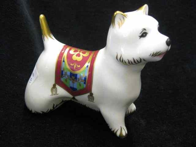 Appraisal: Royal Crown Derby Bone China Dog Figurine''West Highland Terrier'' issue