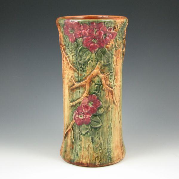 Appraisal: Weller Woodcraft vase with rich color Marked X in slip