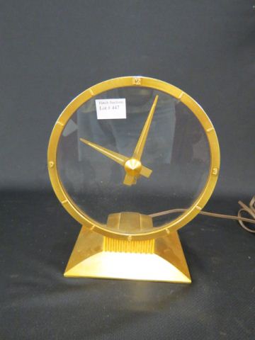 Appraisal: Jefferson Golden Hour Electric Clock mid-century modern working