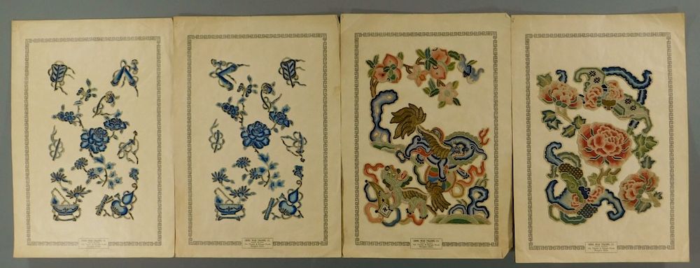 Appraisal: Chinese Shing Wah Trading Co Silk Textiles China Early th