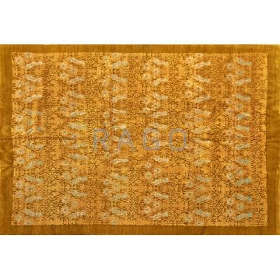 Appraisal: ODEGARD Contemporary wool rug w birds Condition Report