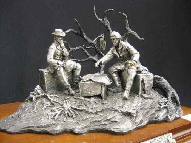 Appraisal: Chilmark Pewter Figurine ''Lee and Jackson'' by Francis Barnum ''