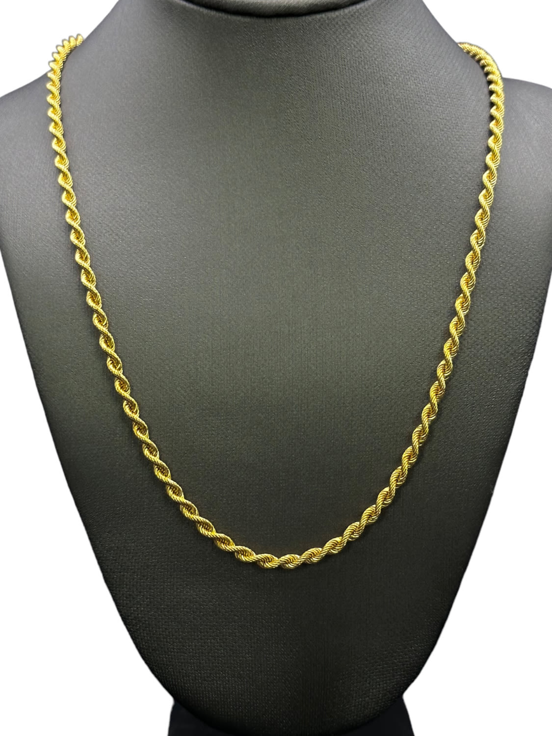 Appraisal: K Gold Silk Rope NecklaceWeight g