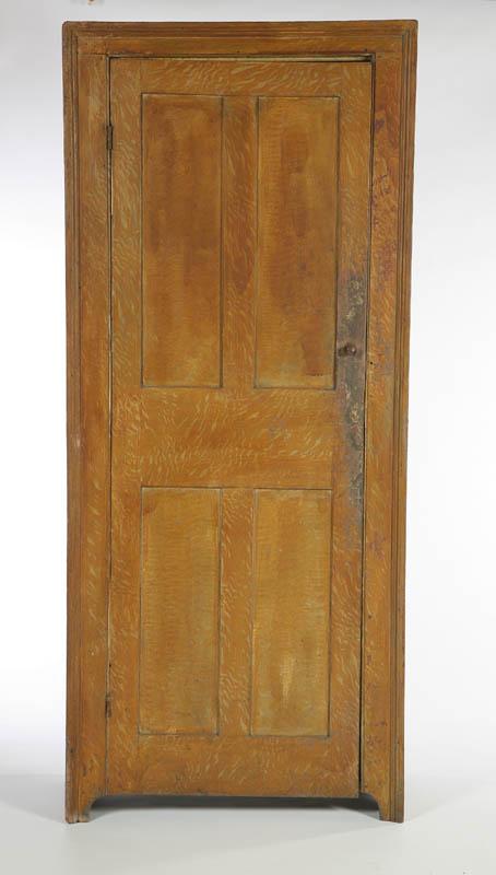 Appraisal: CHIMNEY CUPBOARD American mid th century cherry and poplar Old