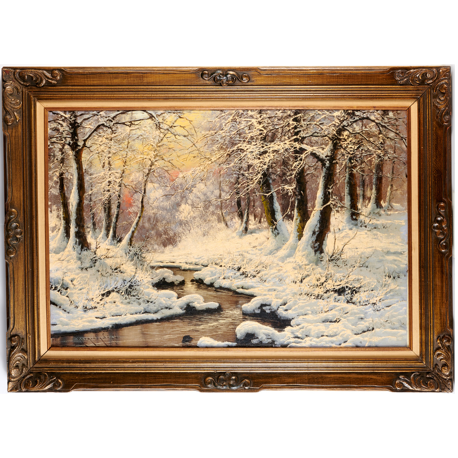 Appraisal: LASZLO NEOGRADY OIL ON CANVAS Laszlo Neogrady Hungarian - Winter