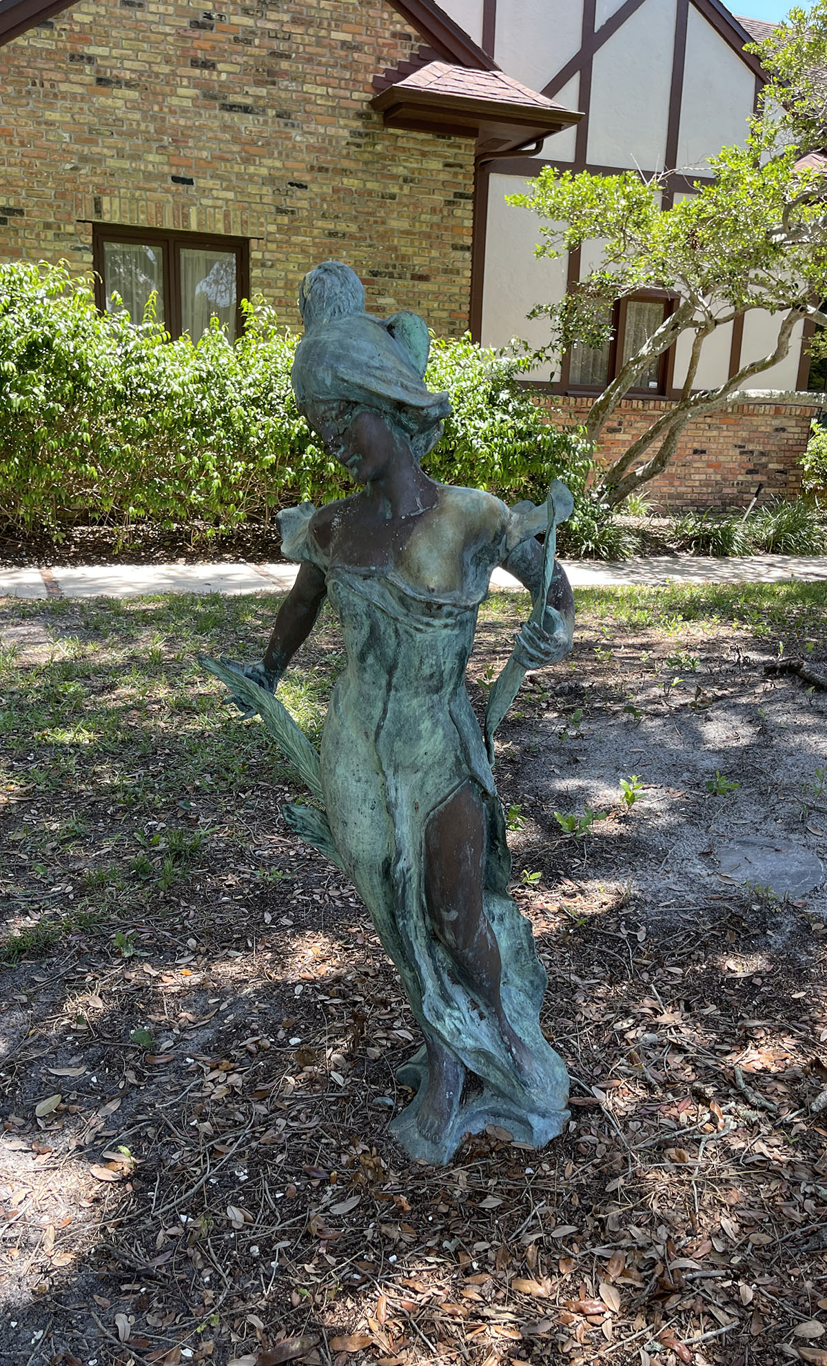 Appraisal: NOUVEAU ''DIANA'' BRONZE SCULPTURE AFTER PIERRE ROCHE After Pierre Roche