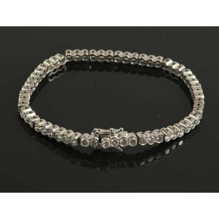 Appraisal: Ladies Diamond Bracelet Ladies diamond k white gold tennis bracelet