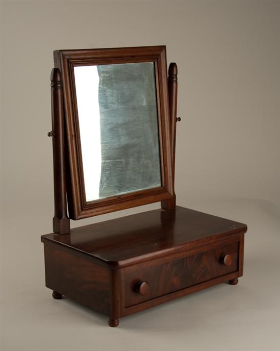 Appraisal: A th C Mahogany Dressing Mirror with a walnut framed