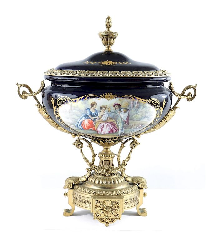 Appraisal: Late th - Early th Century Sevres Centerpiece Late th